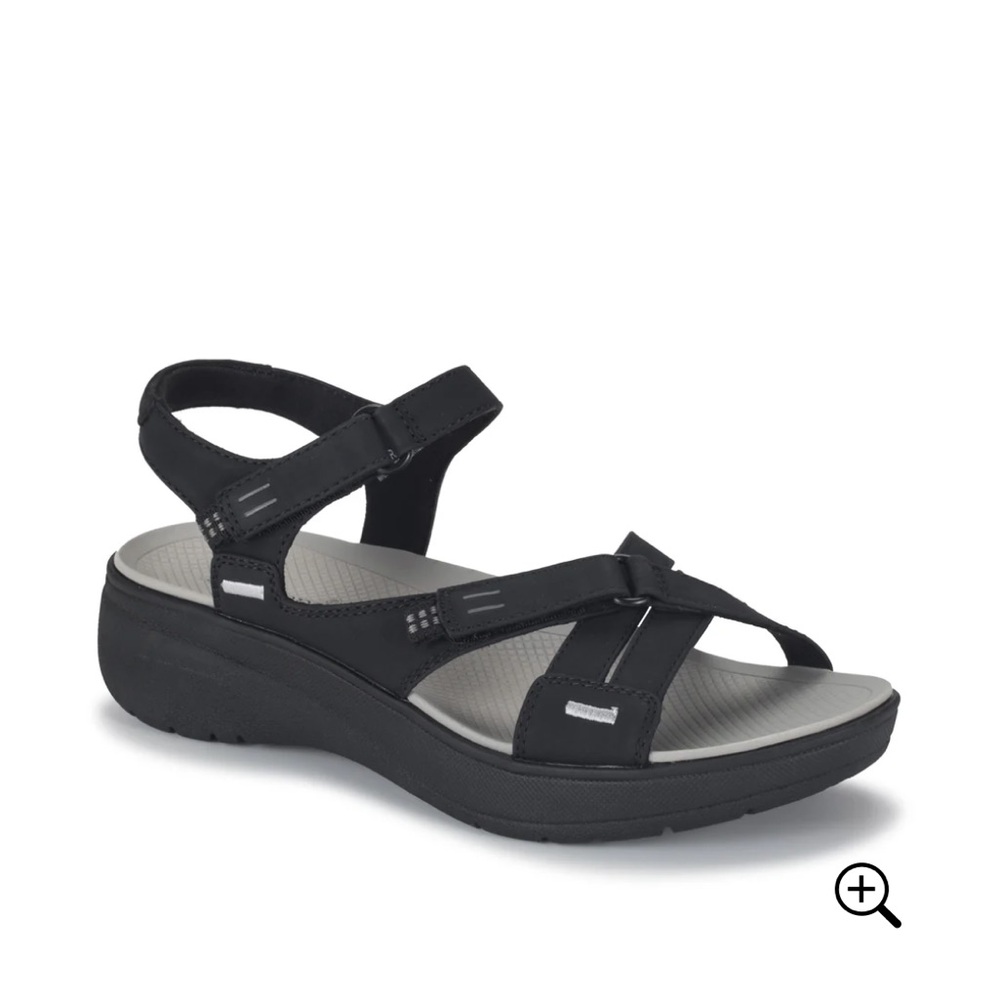 Baretraps Women’s Tracey Wedge Sandals Size 9.5 M Shoes Black - New in Box - Picture 4 of 11